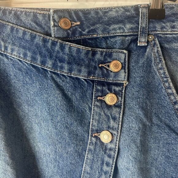 NWOT We The Free Mini Denim 30 Women's Wynne Criss Cross Skirt - Picture 2 of 7